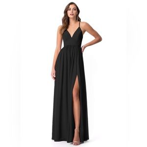 Azazie Black Aaida Custom Dress